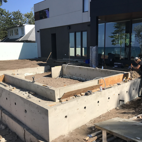 Concrete Patio Seating Area London Ontario